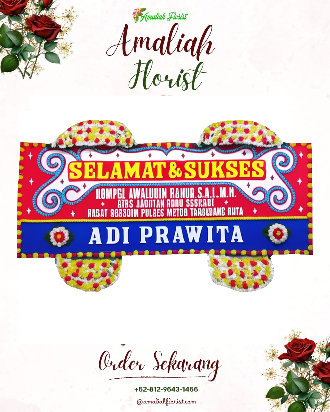 Papan Bunga Ucapan Selamat Taktakan